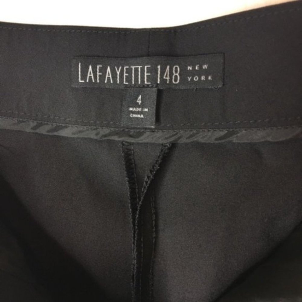 Lafayette 148 Sz. 4 Black Ankle Crop Pant cd031 - Picture 6 of 8